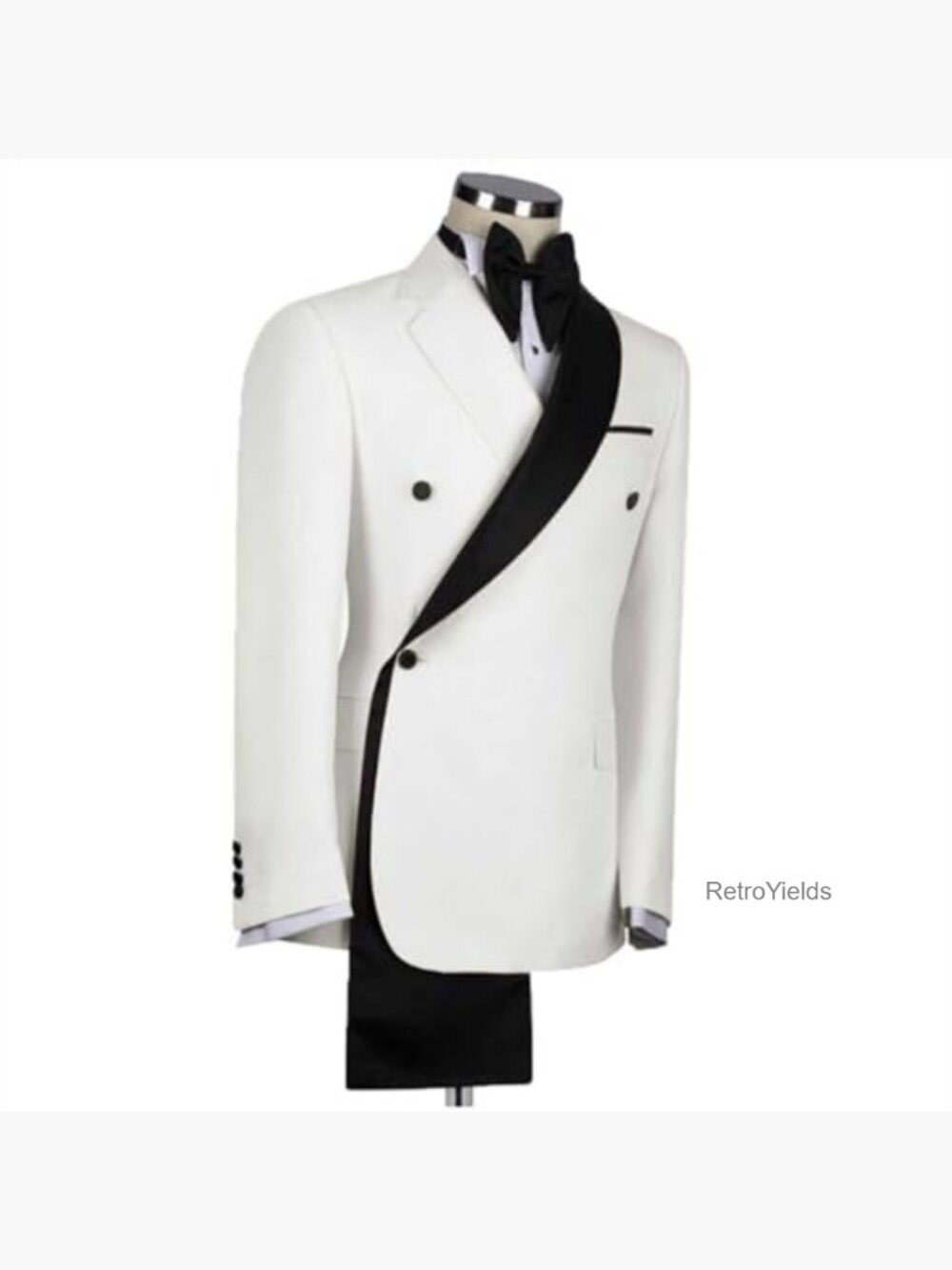 Men's Tuxedo Blazer Shawl Lapel Formal Wedding Dinner Jacket - Picture 2 of 7